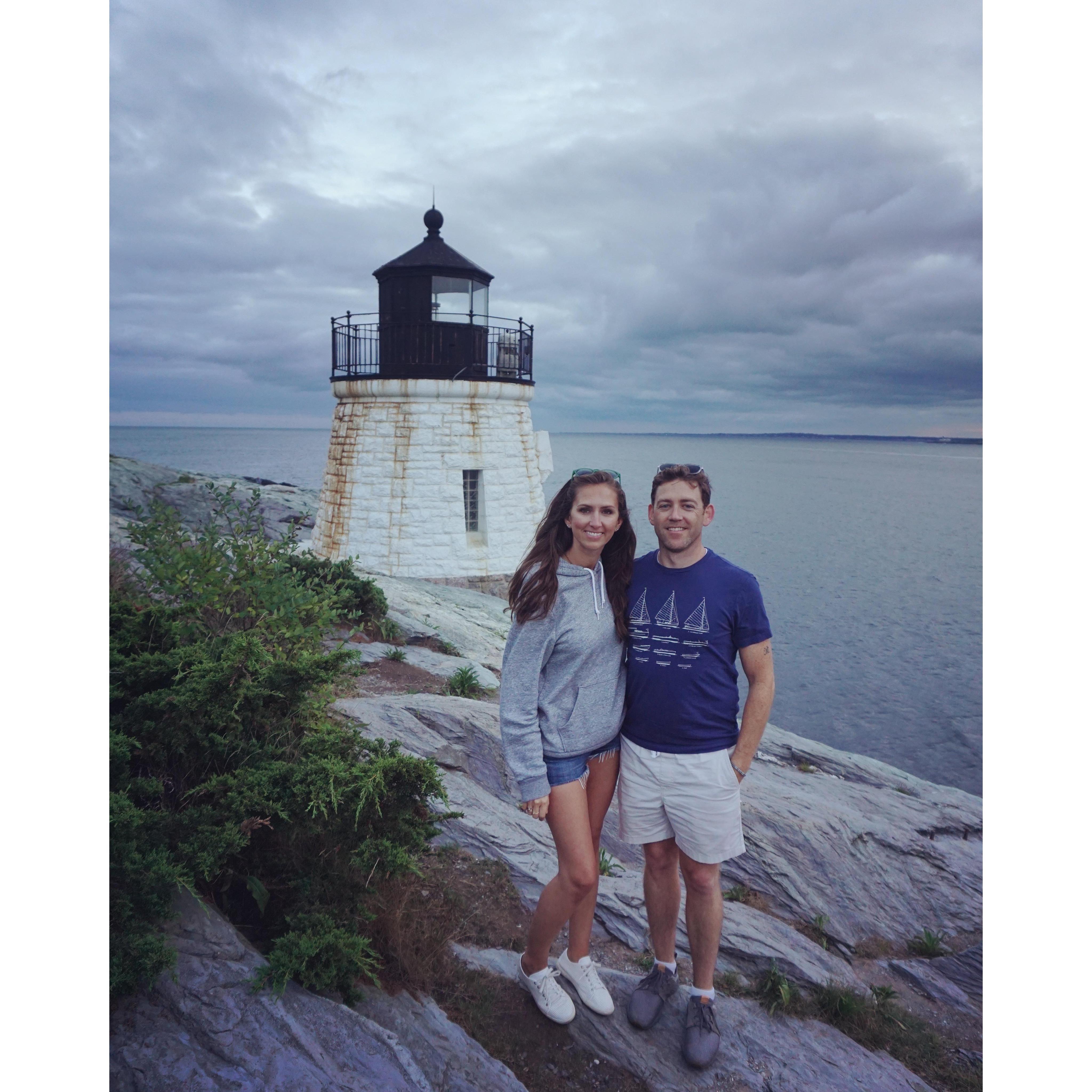 Castle Hill Lighthouse. Rhode Island.