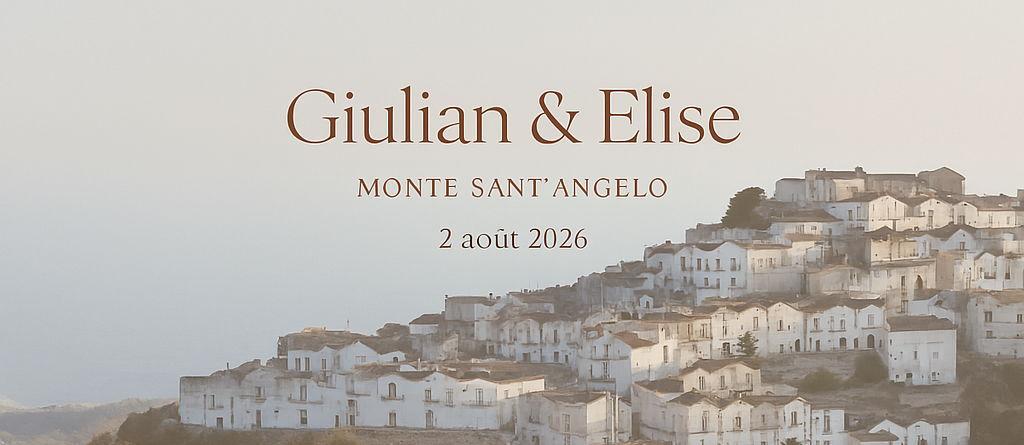 The Wedding Website of elise armillotta and Giulian .