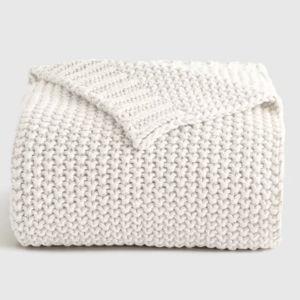 Cotton Fisherman Throw in Ivory