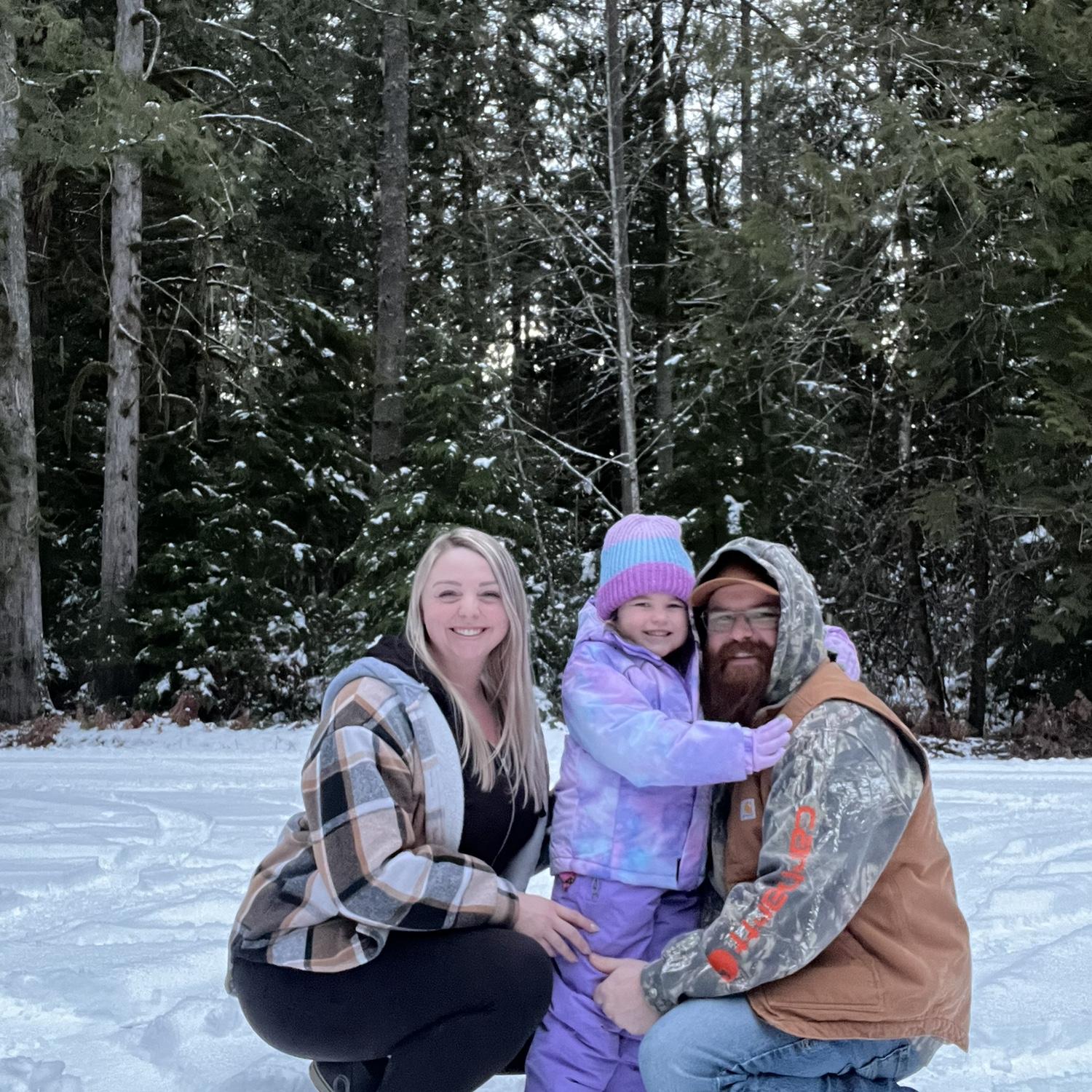 2nd time playing in the snow with McKenna