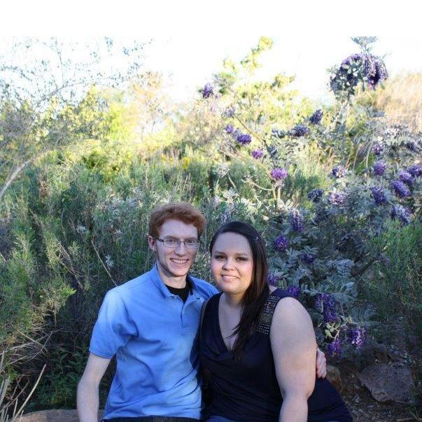 On our first road trip together in 2012. Wee bb's.