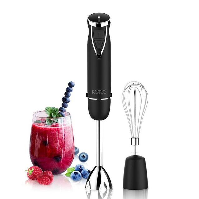 KOIOS Hand Blender 500 Watt 12-Speed(2x6), 2-in-1 Multi-Purpose Immersion Blender Includes Stick Blender and Egg Whisk, BPA-Free