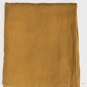 Mustard Linen Tablecloth