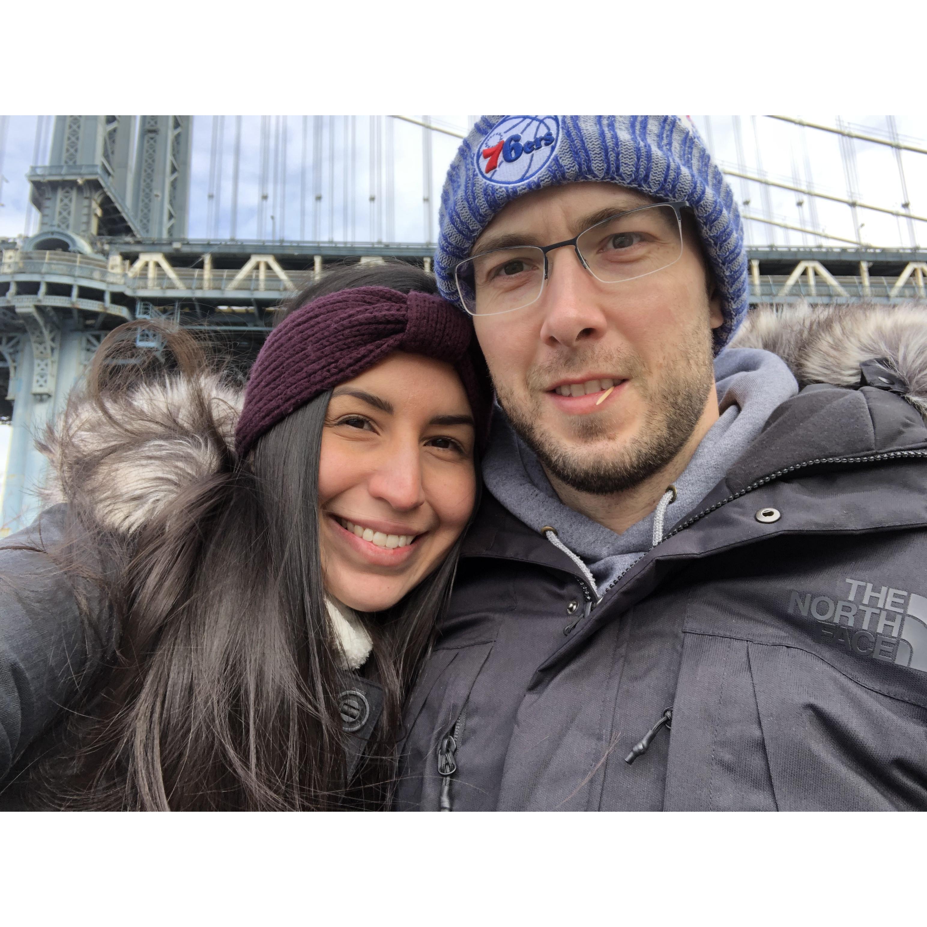 Enjoying every New York minute.