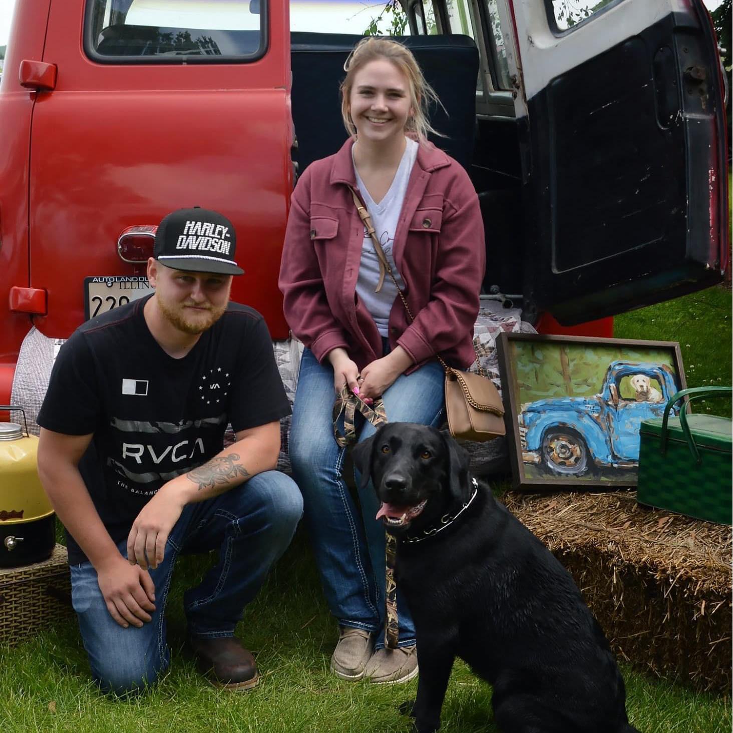 Our first family photo with Riggy boy