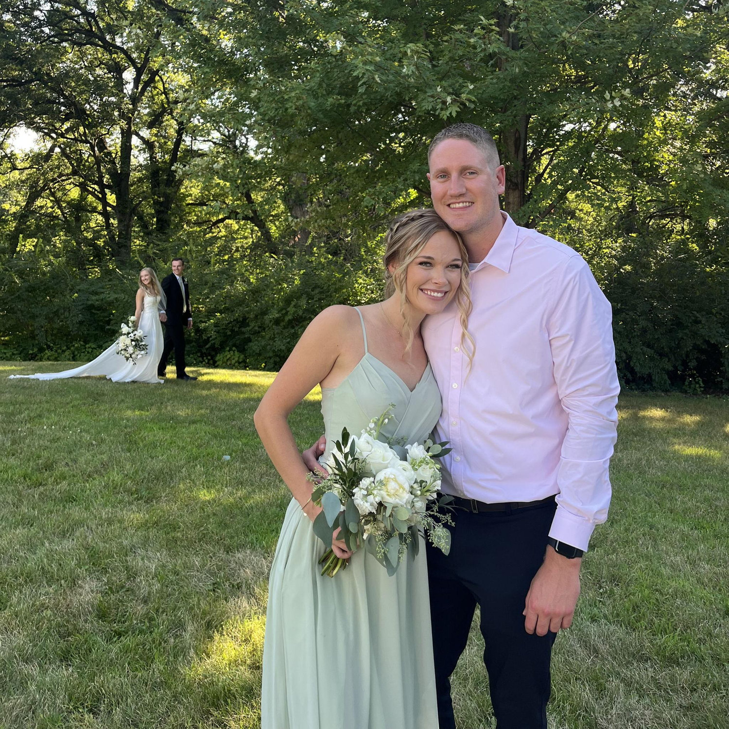 7/29/2023 - Haley and Hunter got to support their good friends, Sam and Scott Tribbey on their wedding day