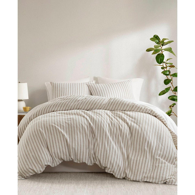 Madison Park Etta Striped 3-Pc. Duvet Cover Set, King