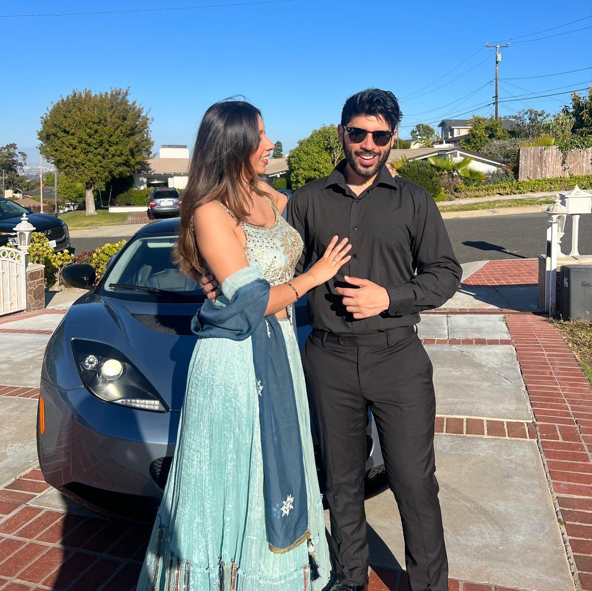 Attending another wedding together.