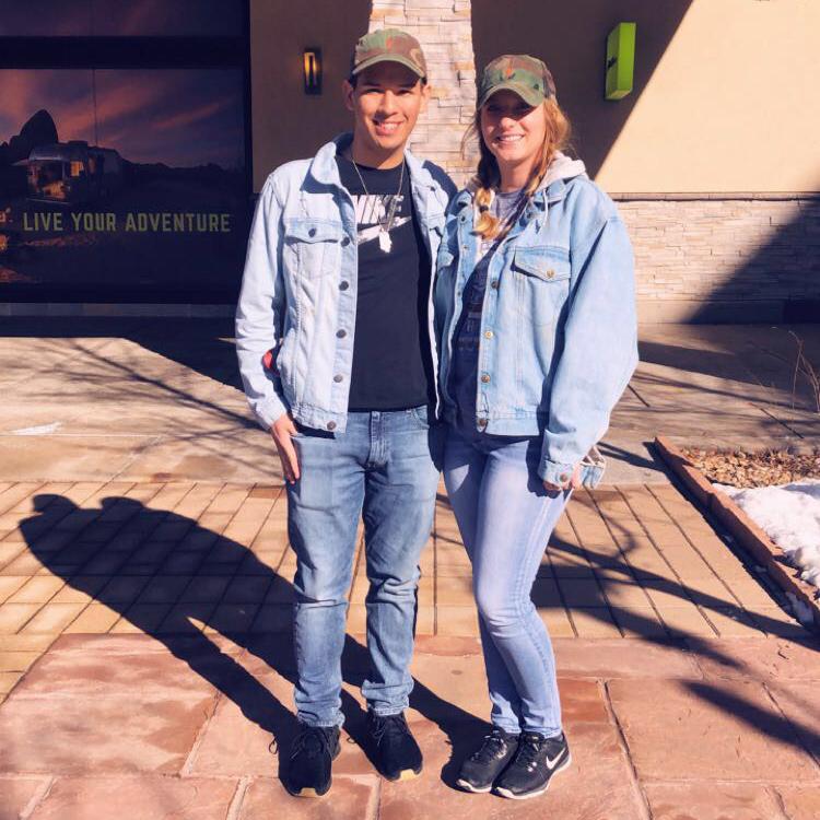 Freshly started dating and decided to wear matching outfits.