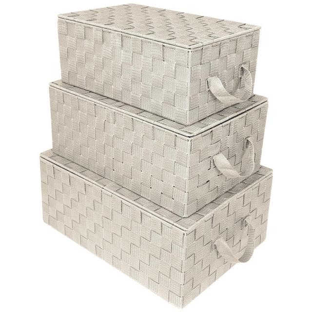 Sorbus Woven Storage 3 Piece Basket Set