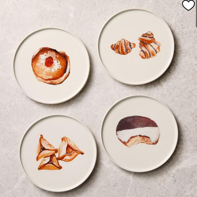 Sweet Deli Favorites Appetizer Plate Sets - App Plate, Sweet, Set of 4