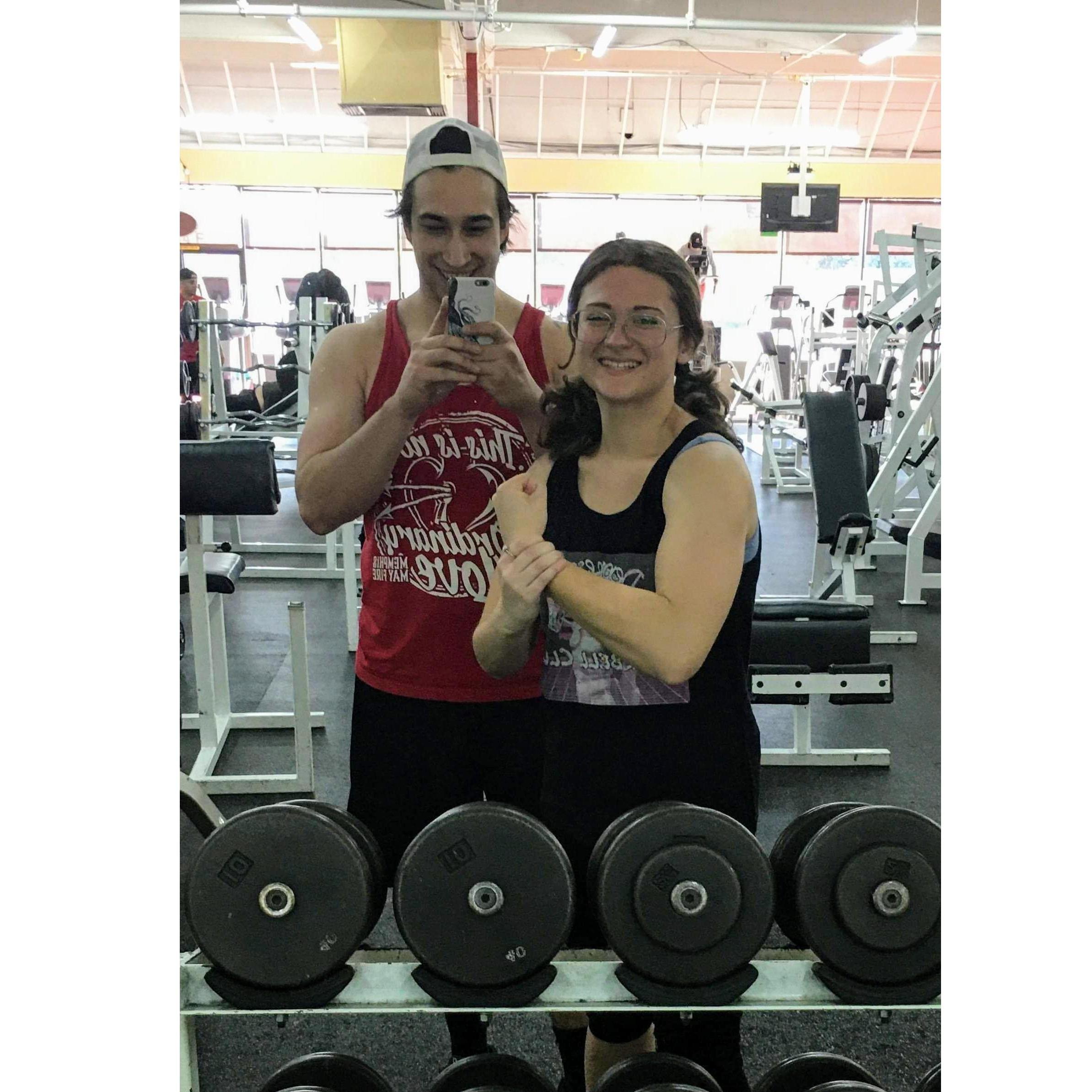 Clay and Jackie in the swolening