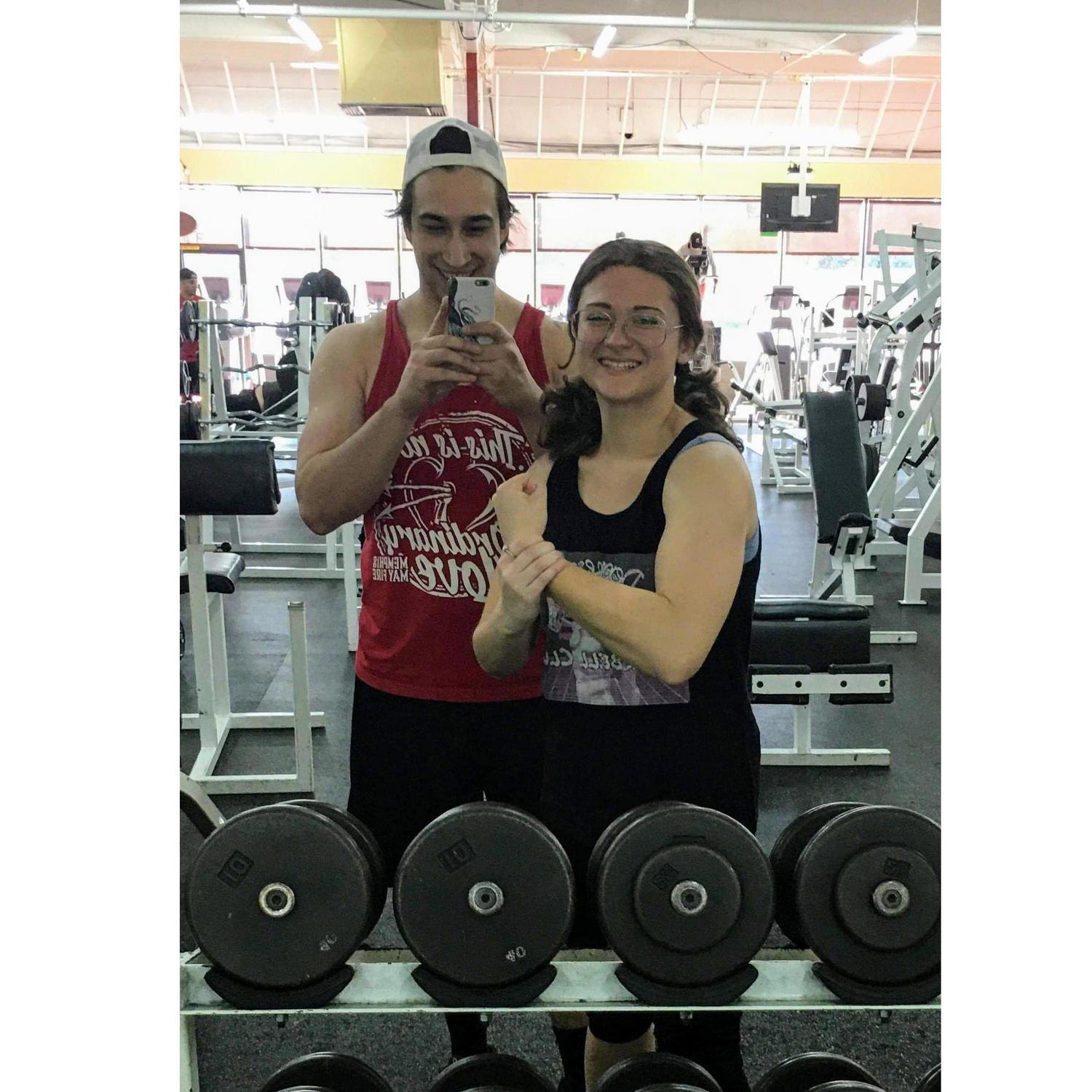 Clay and Jackie in the swolening