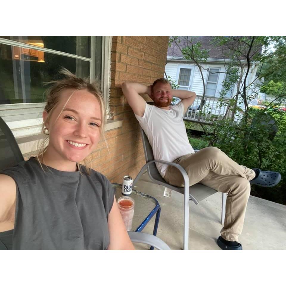 We bought our first house a month after getting engaged!