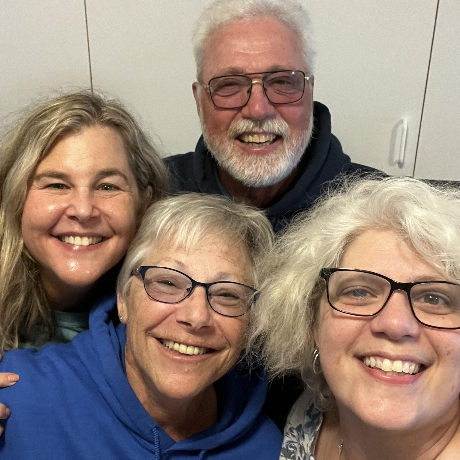 This is Lisa's dad, Bill Signor, and his wife Mary (and of course, Kristy). We have so much love for each other and are so grateful to be family. New chapters of life can be amazing and wonderful!