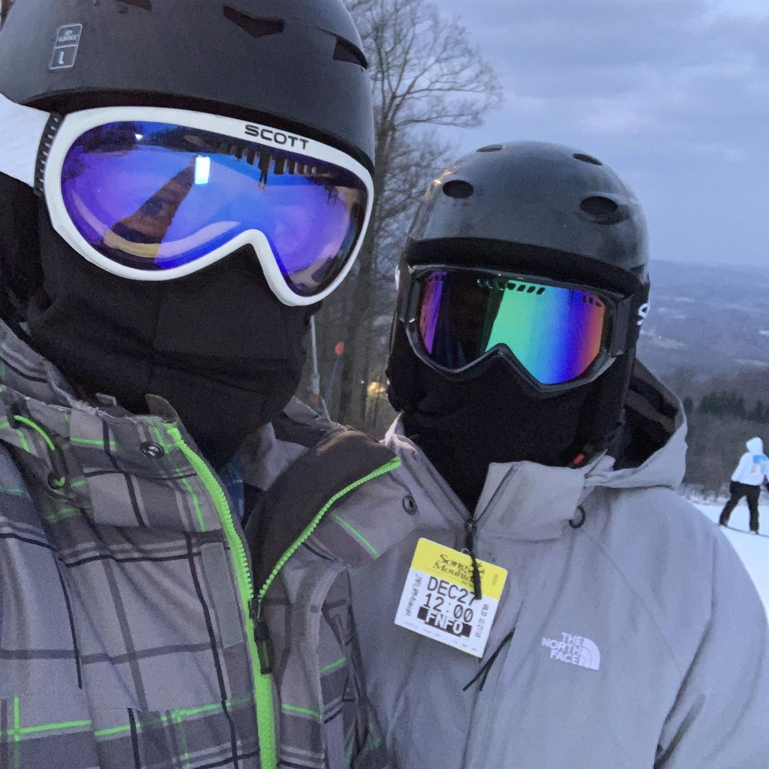 Skiing/snowboarding together - December 2019
