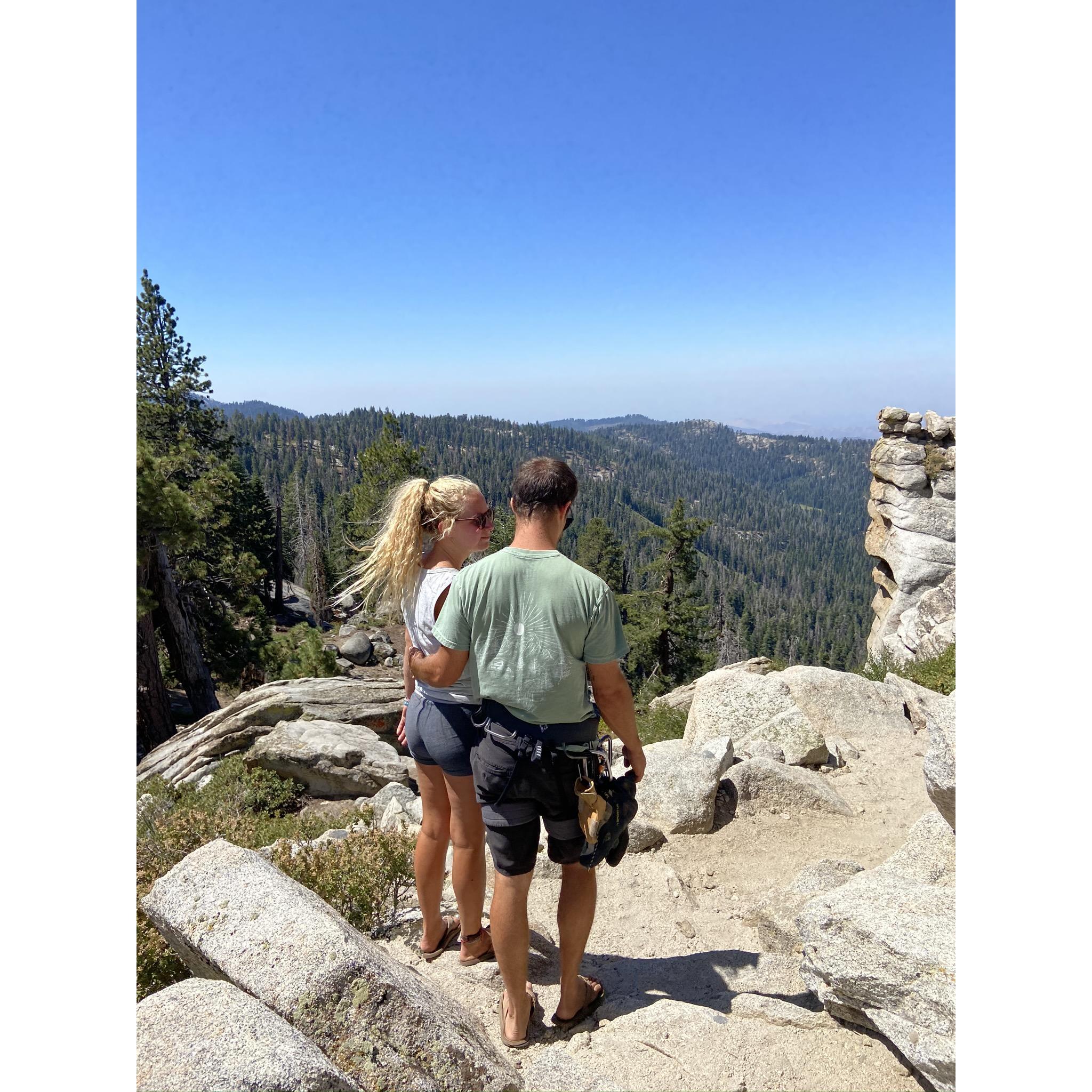 tucker loves teaching alyssa more about climbing