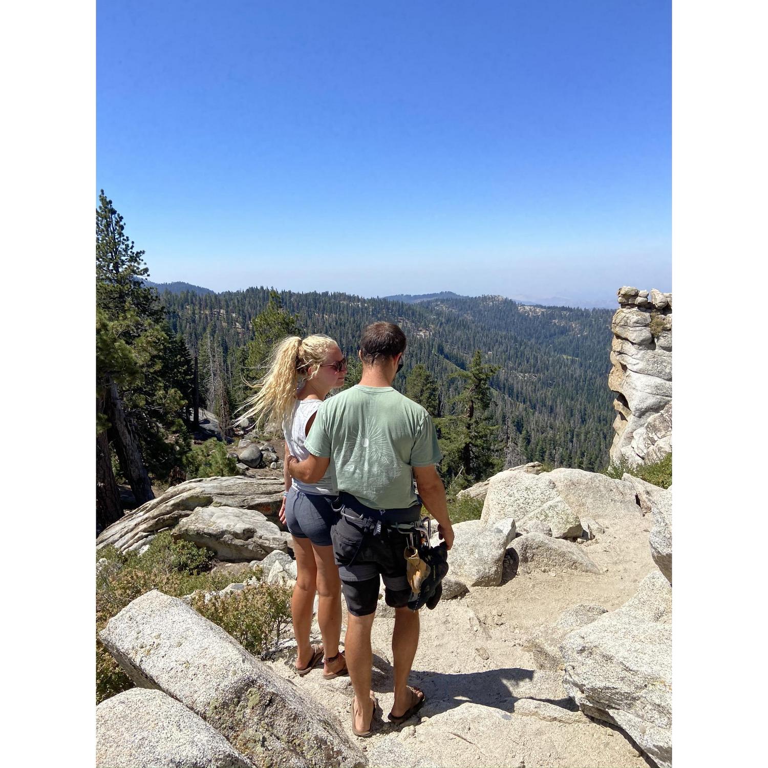 tucker loves teaching alyssa more about climbing