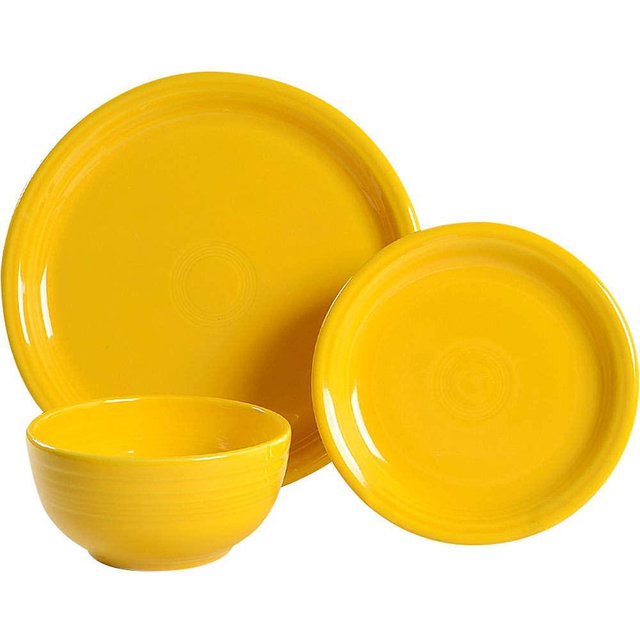 Fiestaware 3 Piece Bistro Set Daffodil 1482342