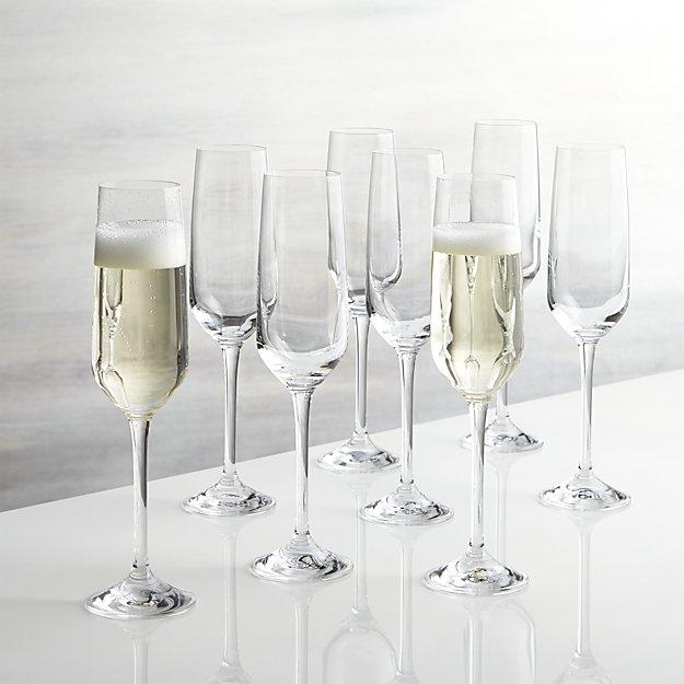 Nattie Champagne Glasses, Set of 8