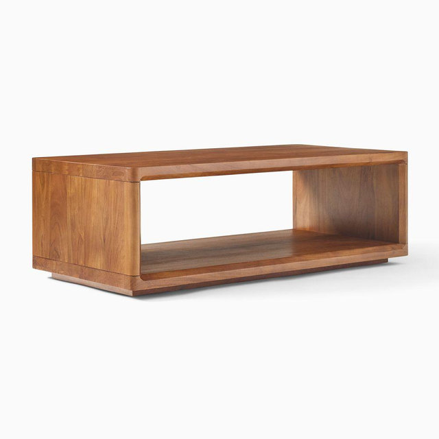 Calla 48" Coffee Table, Cool Walnut