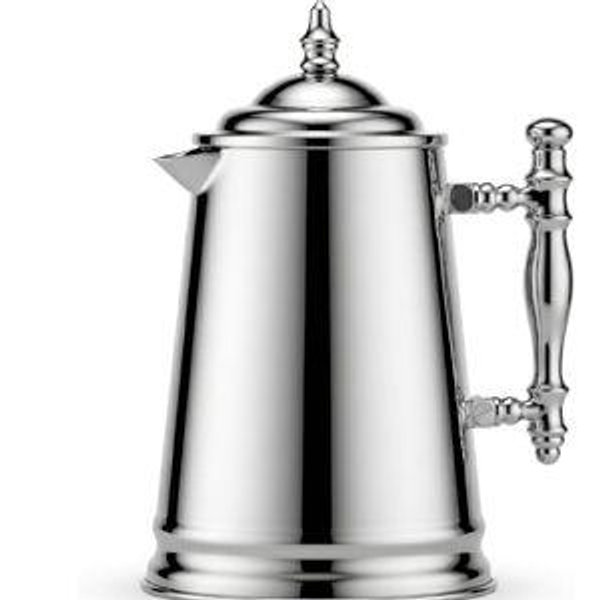 Francois et Mimi Vintage-Style Stainless Steel French Coffee Press, 34-Ounce
