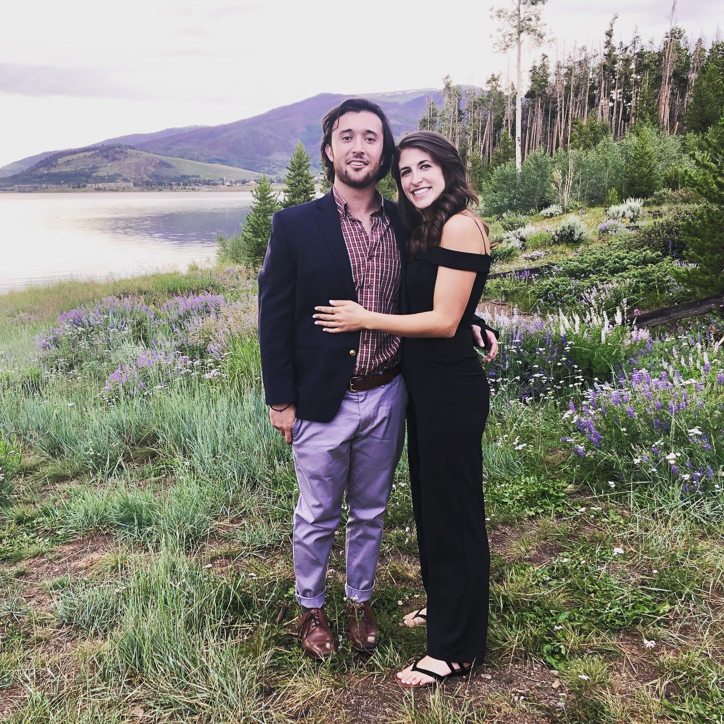 Our first wedding together at Lake Dillon