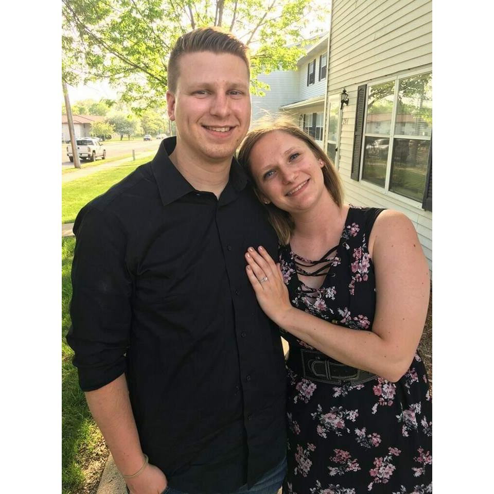 About an hour after Kyle proposed to me!