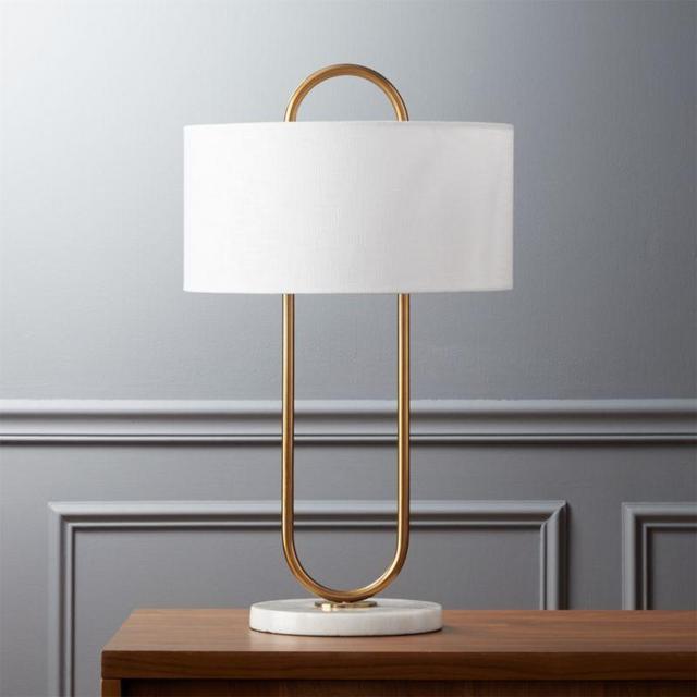 CB2 warner table lamp