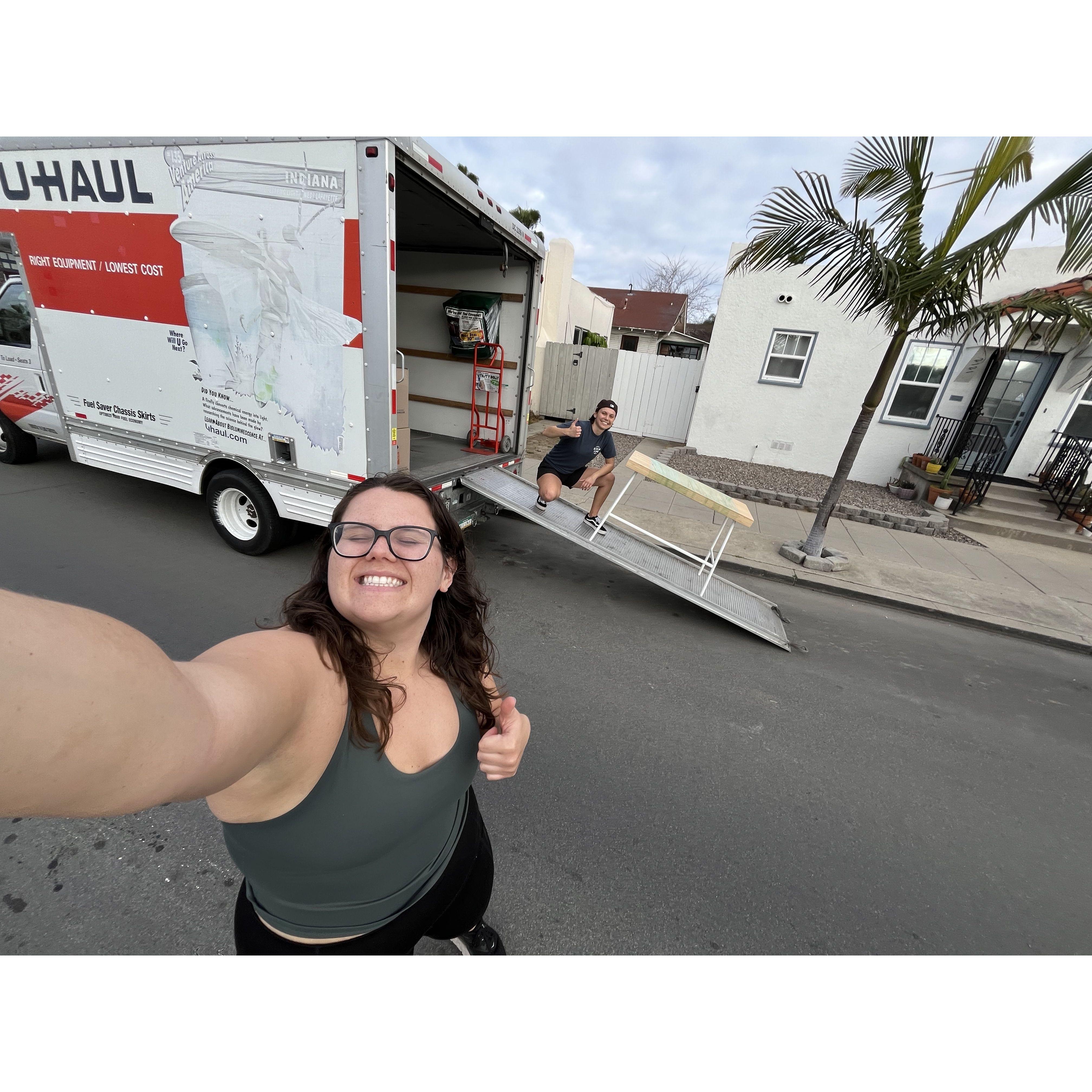 Moved into our first apartment together!