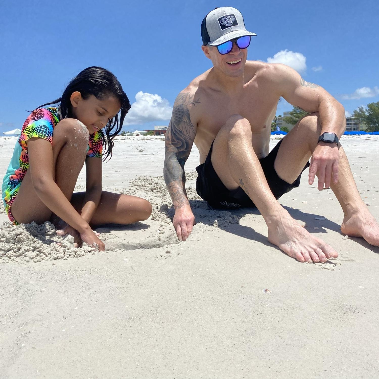 Sarah and Casey on St. Pete Beach.