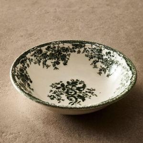 FLORAL EARTHENWARE BOWL