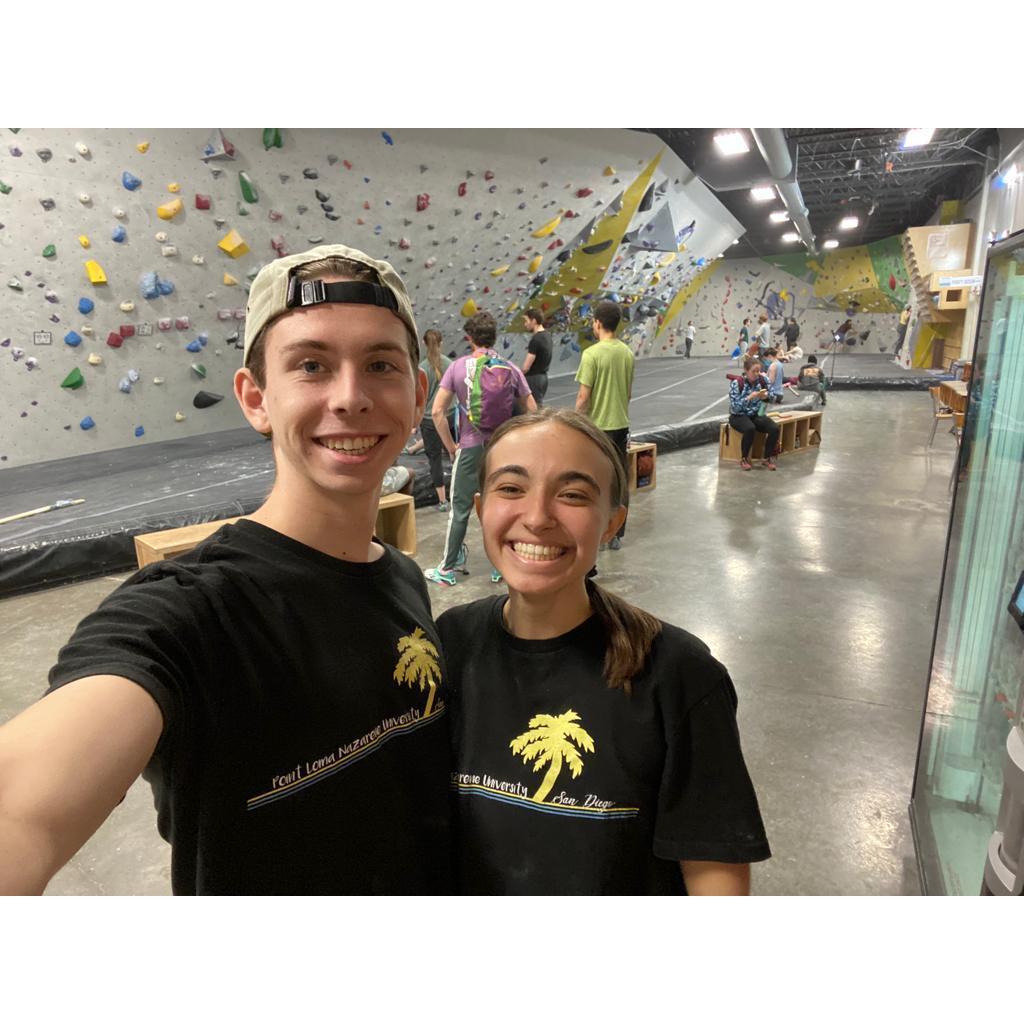 The day that we met, we went indoor rock climbing with some friends. Since then, climbing has been one of our favorite ways to connect and have fun together.
