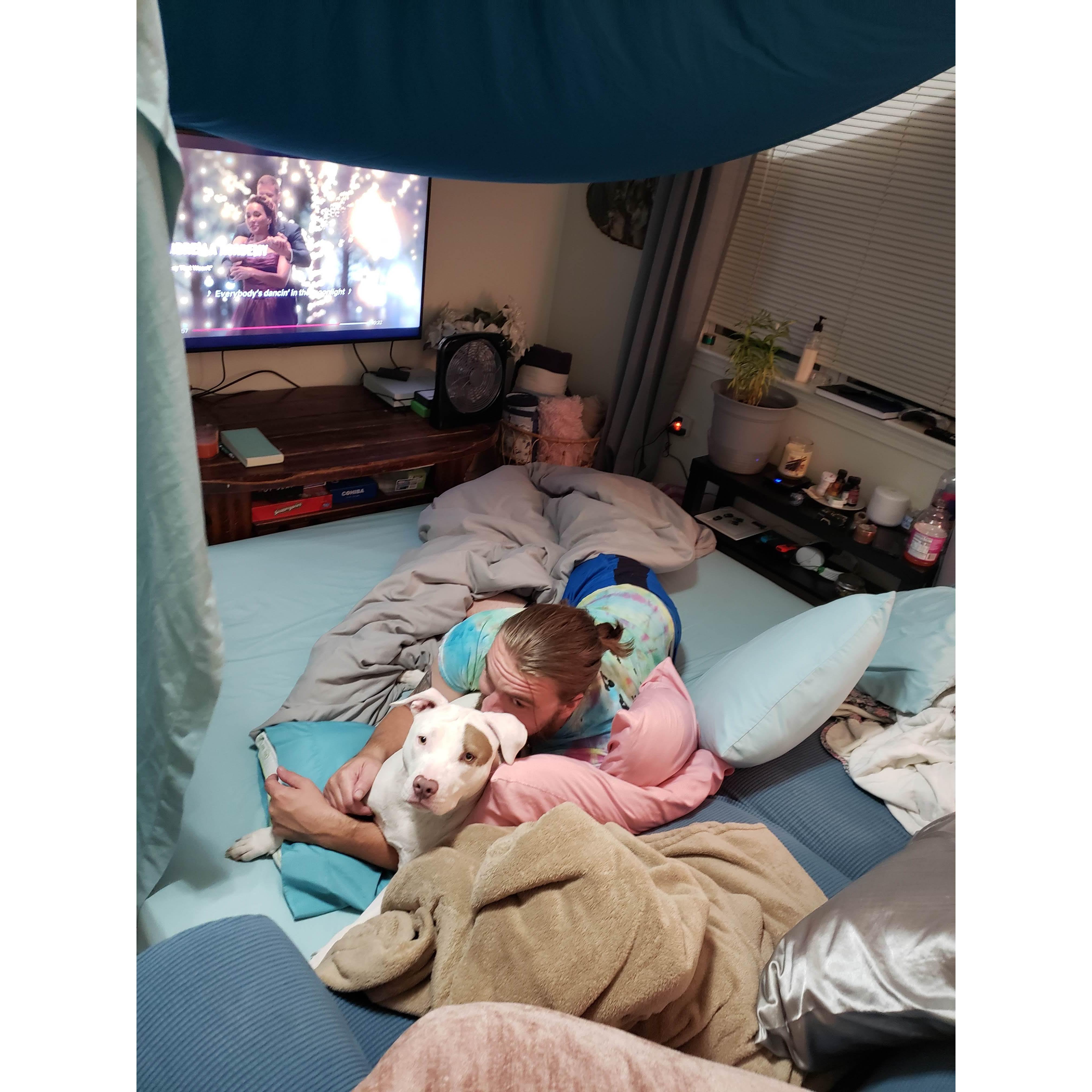 Our first (of many) fort nights as a family!