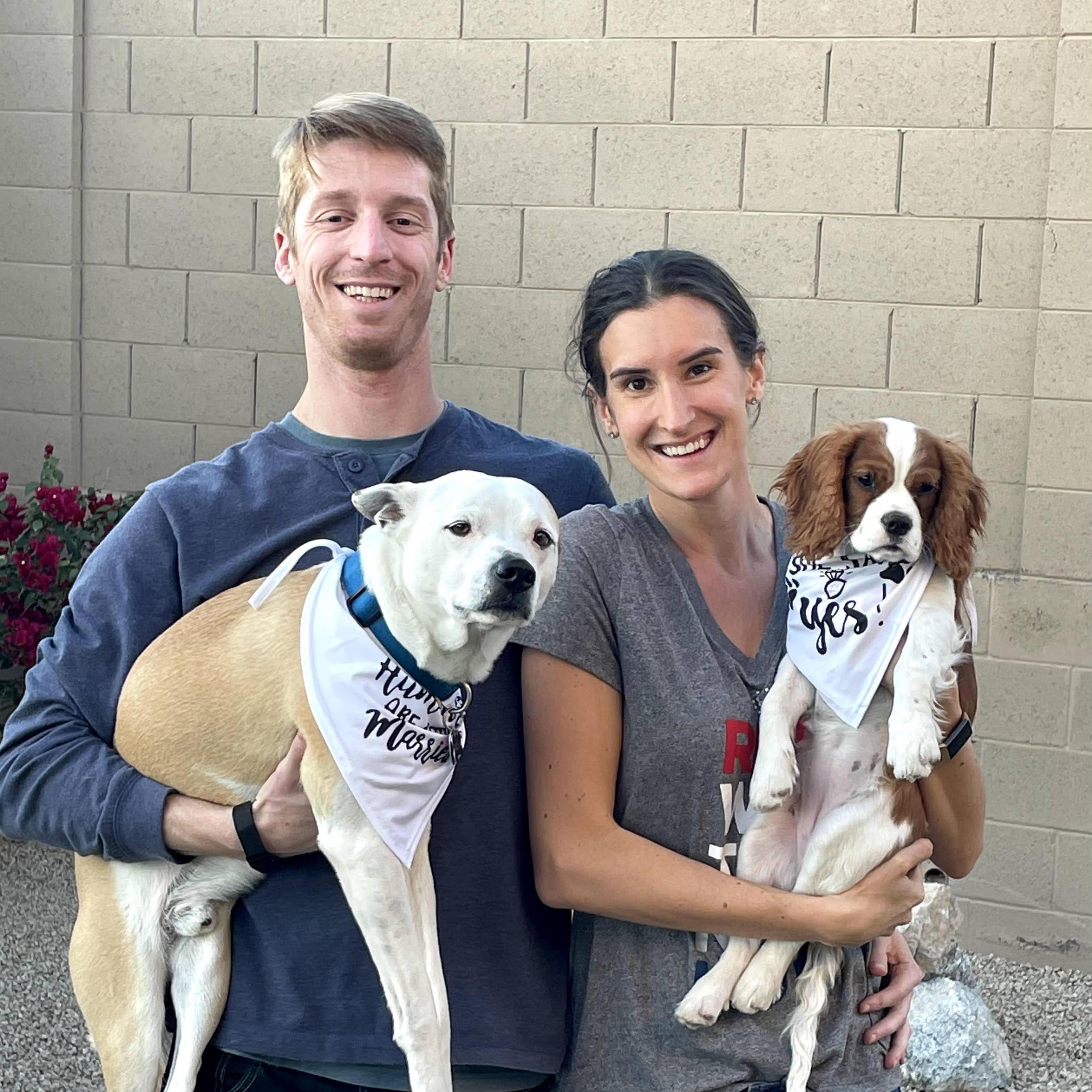 Our Engagement Celebration. The dogs are happy, we promise!