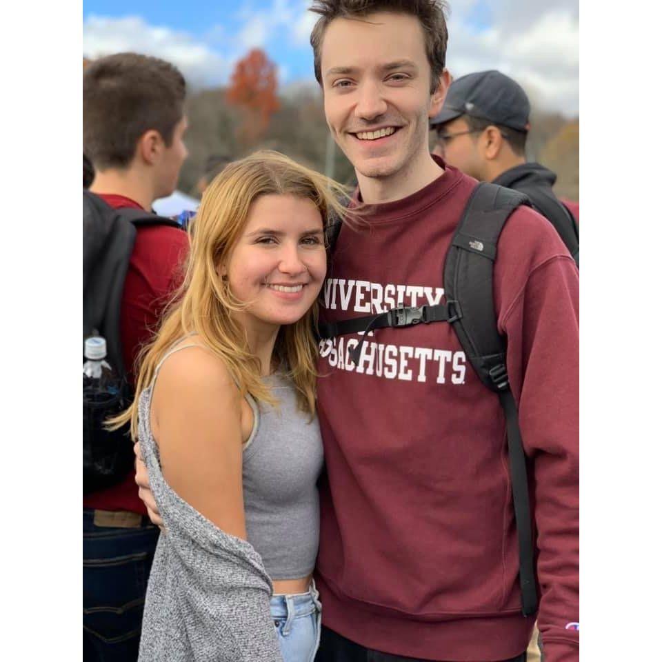 umass homecoming 2018(?) first documented photo of us... yikes!