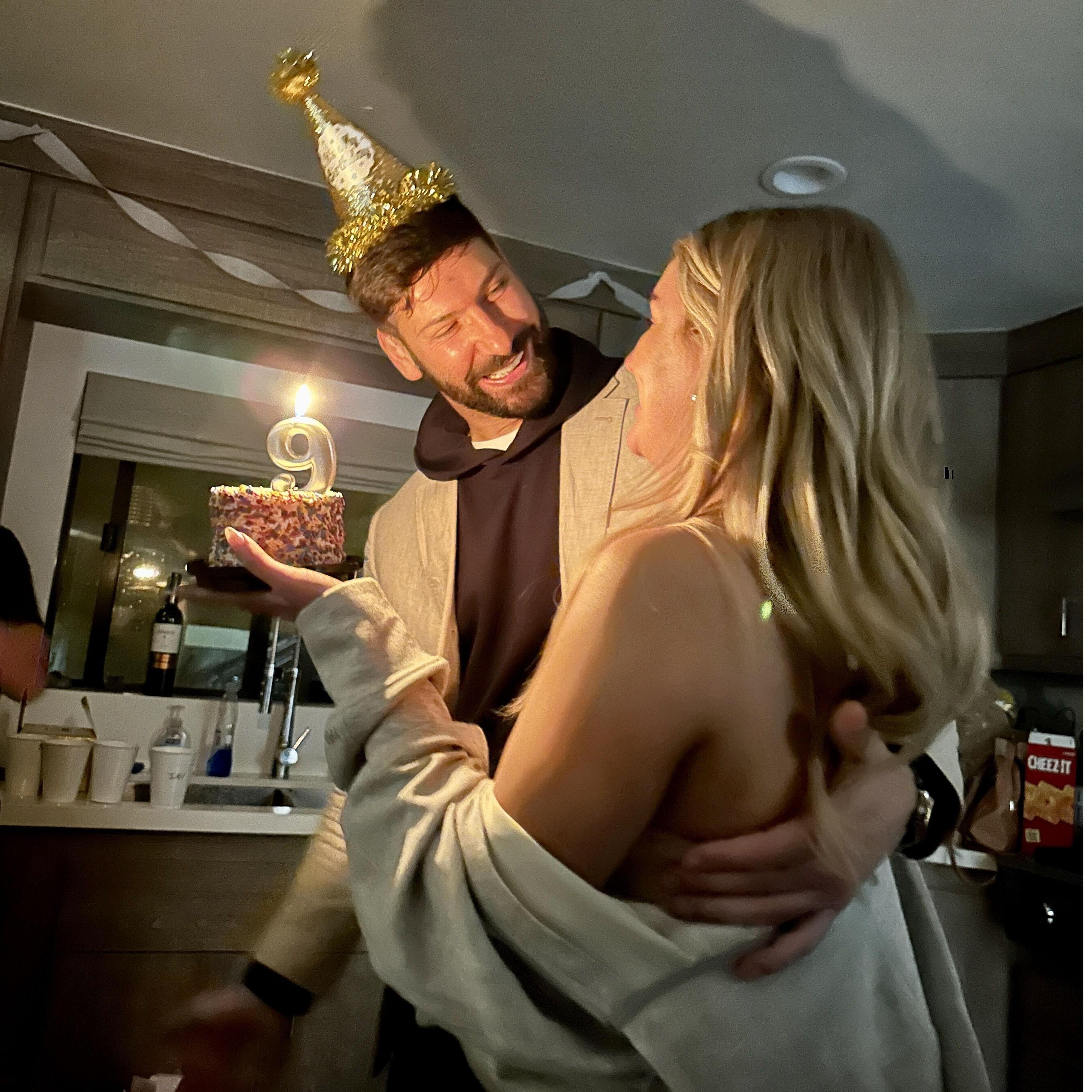 One of many celebrations at the Malibu house