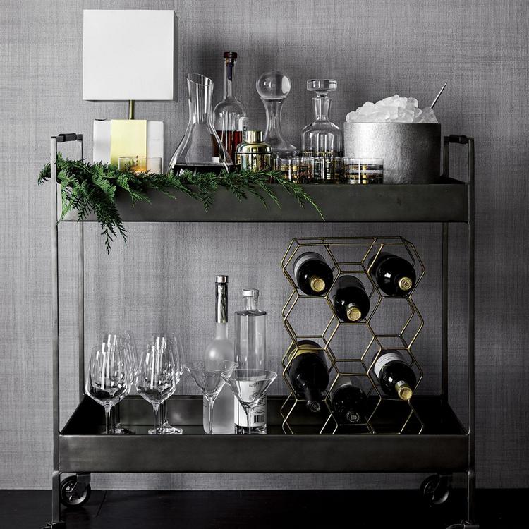 Crate and Barrel 11 Bottle Wine Rack Zola