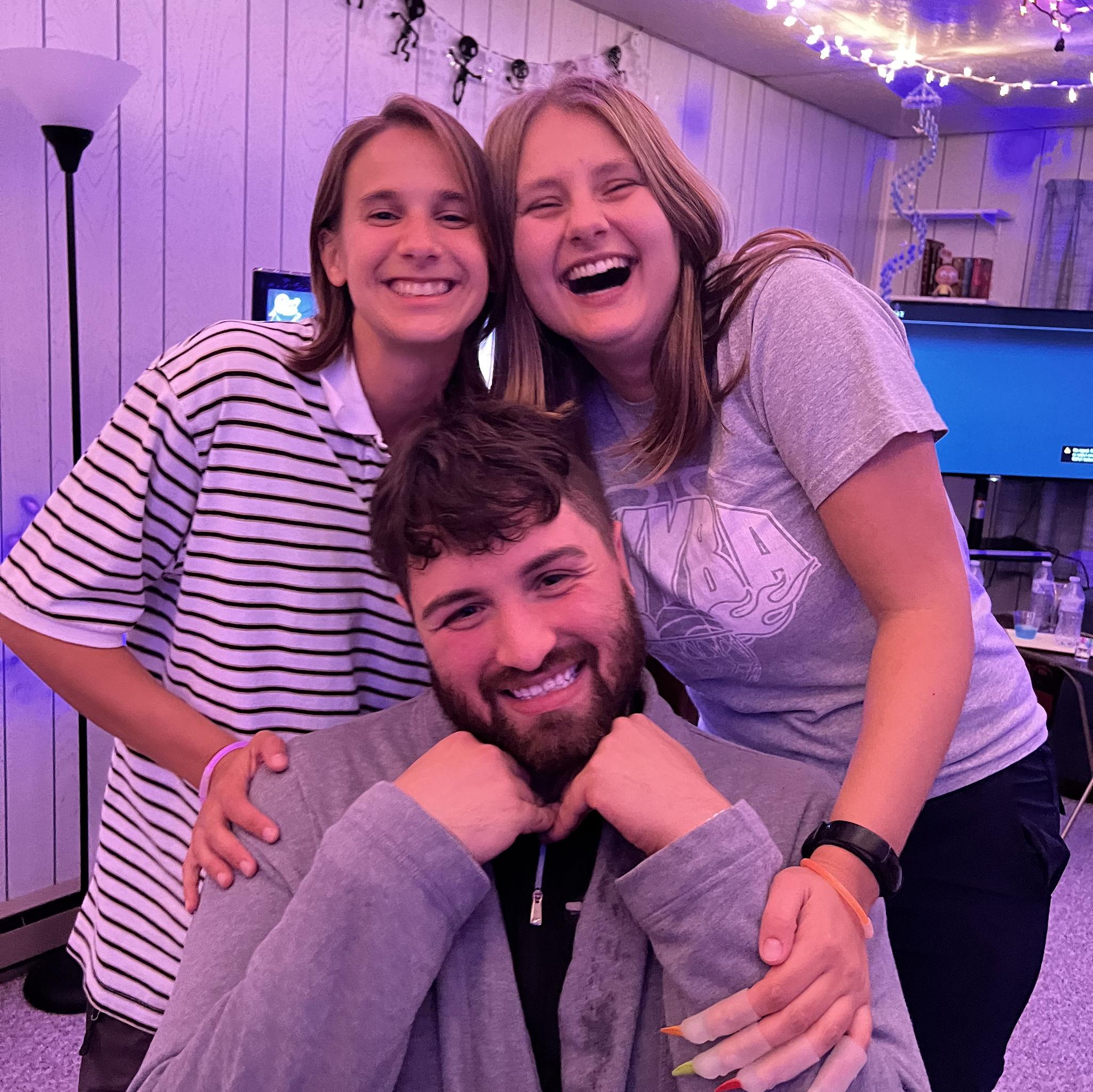 Celebrating Brandon's birthday after Alli asked Hannah to be her girlfriend!