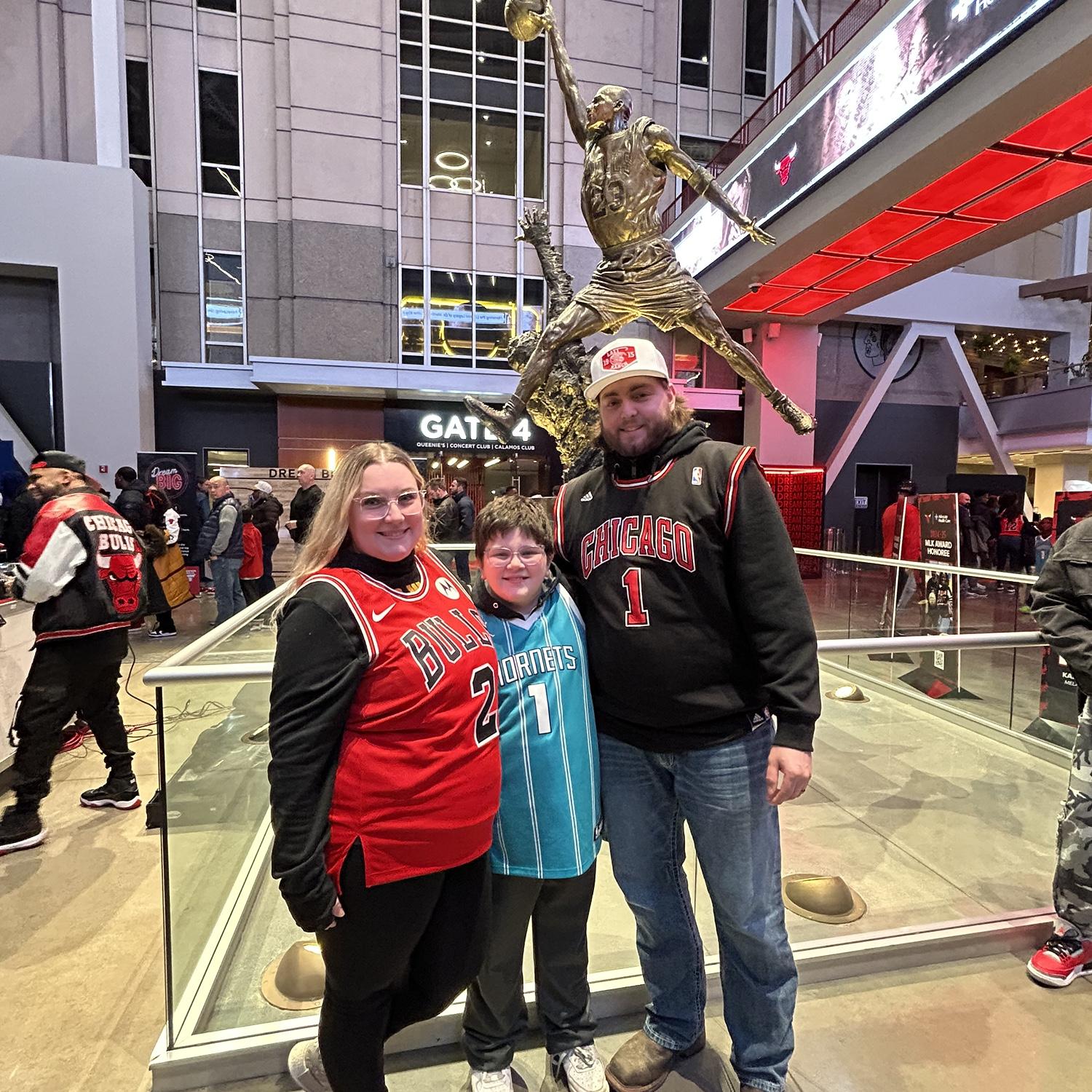 Bulls vs Hornets game in Chicago!