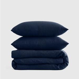 Linen Duvet Cover Set | Quince in Navy