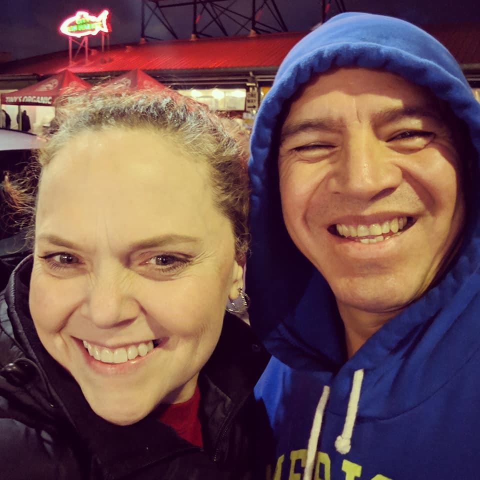 Jesse, Car,men, Mary and I took Miguel to Pike Place Market for piroshkis!