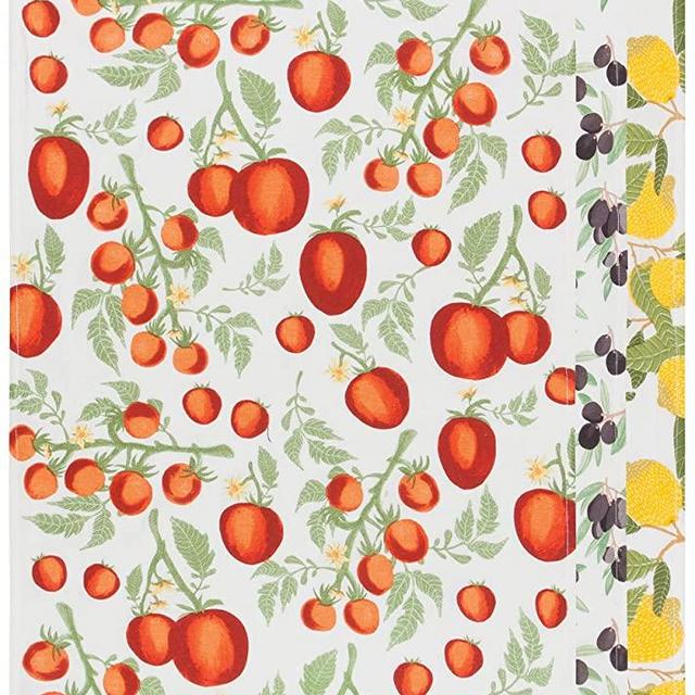Now Designs Mediterranean Cotton Floursack Kitchen Dish Towels 20 x 30in, Set of 3