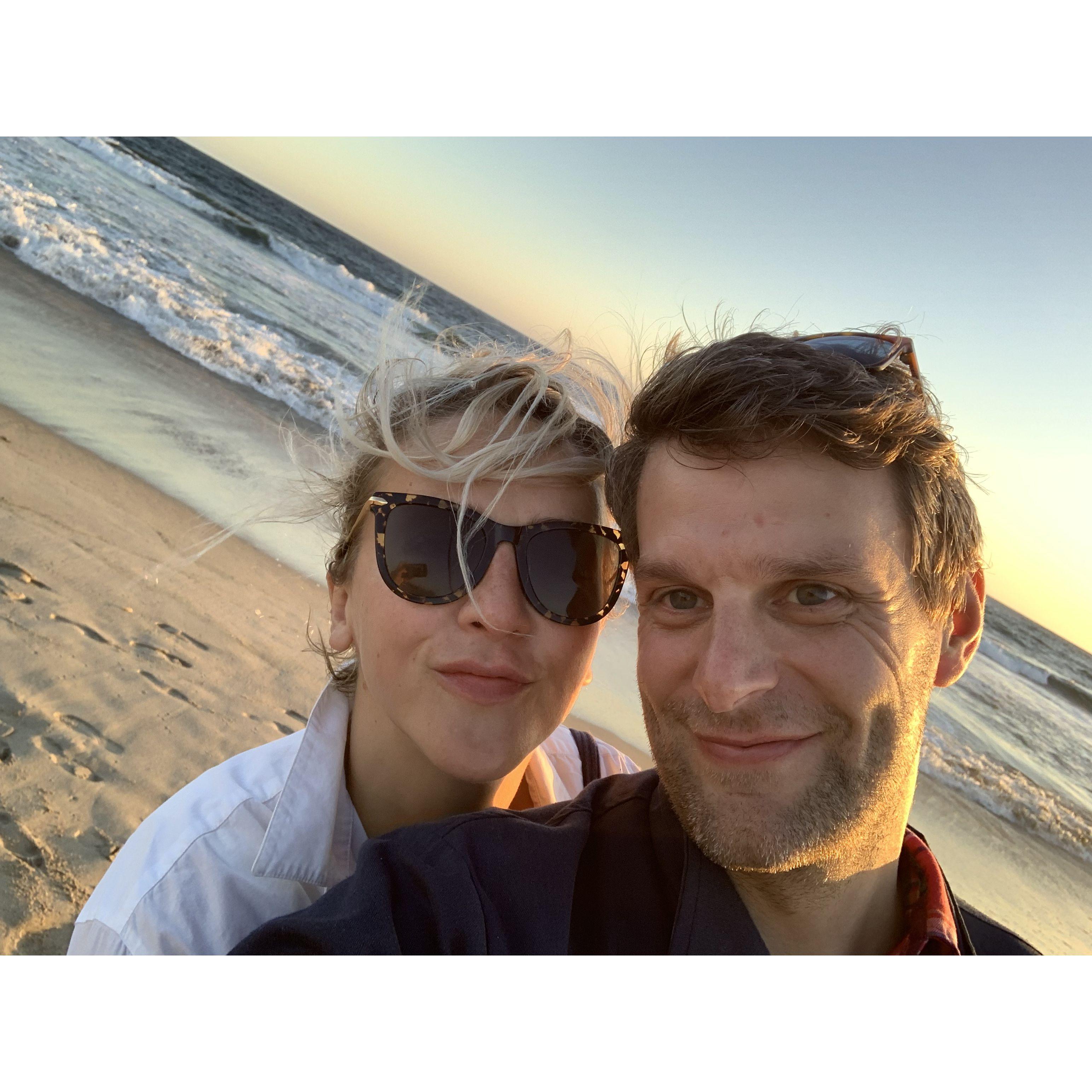 At our local beach in Venice