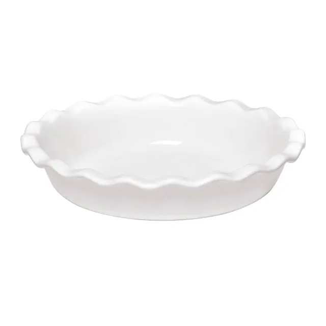 Emile Henry Made in France HR Ceramic 9-inch Pie Dish, Sugar