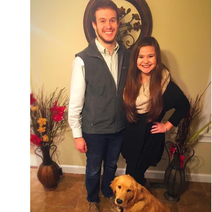 Their first dog (OF MANY MORE TO COME), Marshall (2016).