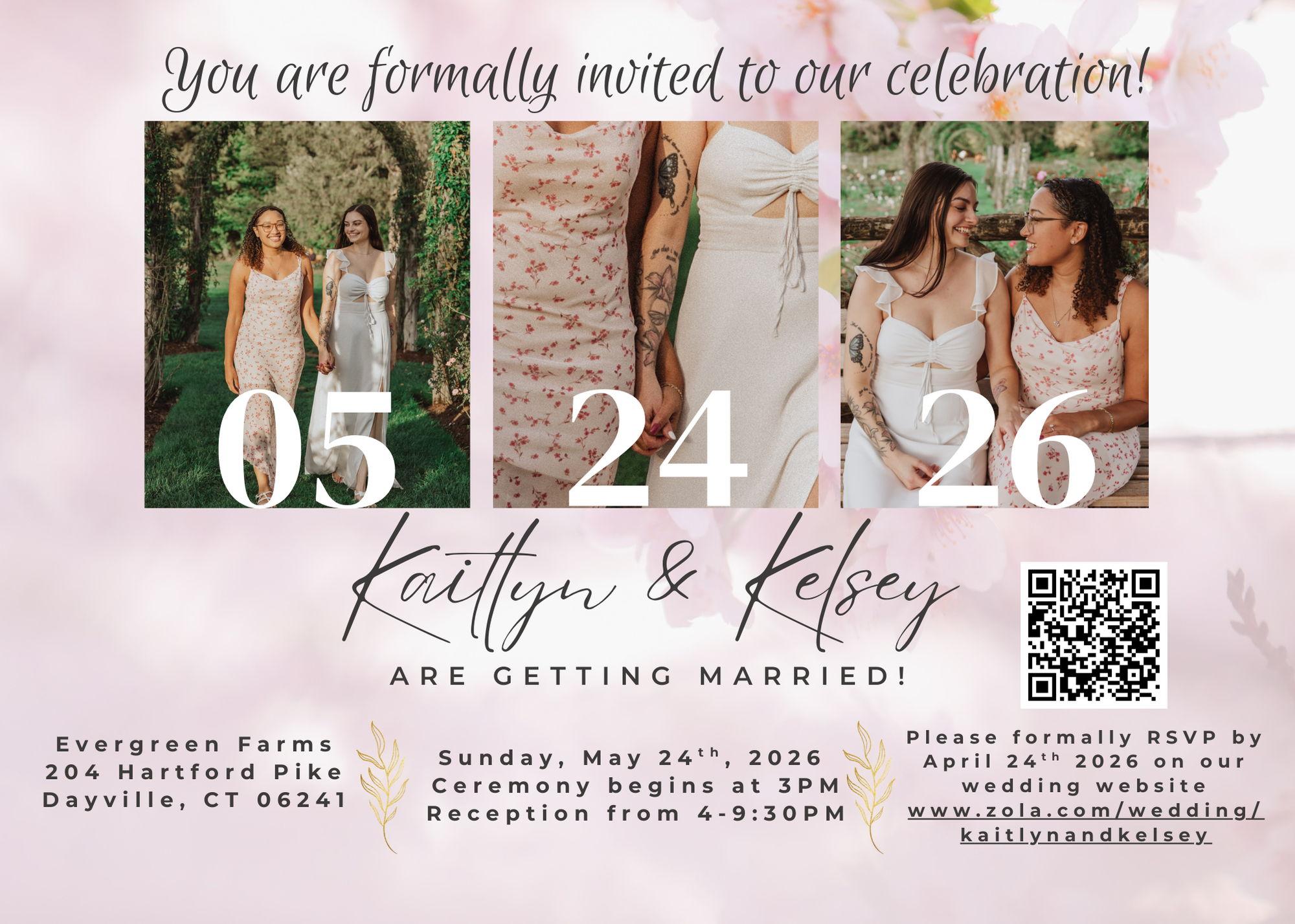 The Wedding Website of Kaitlyn Kelly and Kelsey Gordon