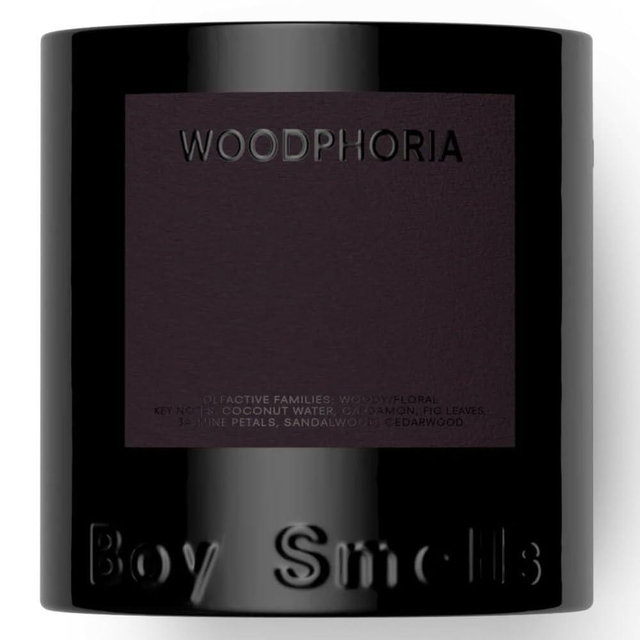 Boy Smells - Woodphoria Scented Candles for Men and Women - 8.5 oz - Soy, Coconut Wax Candle Blend - Aromatic Candles for Home with Fig, Sandalwood and Jasmine - 50-Hour Burn - Cotton Wick