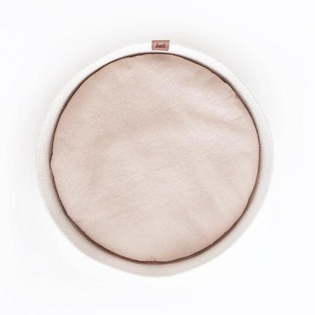 Coiled Rope Cat Bed - Blush