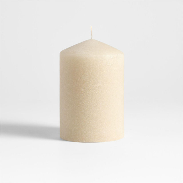 Sand Medium Ivory 4"x6" Pillar Candle
